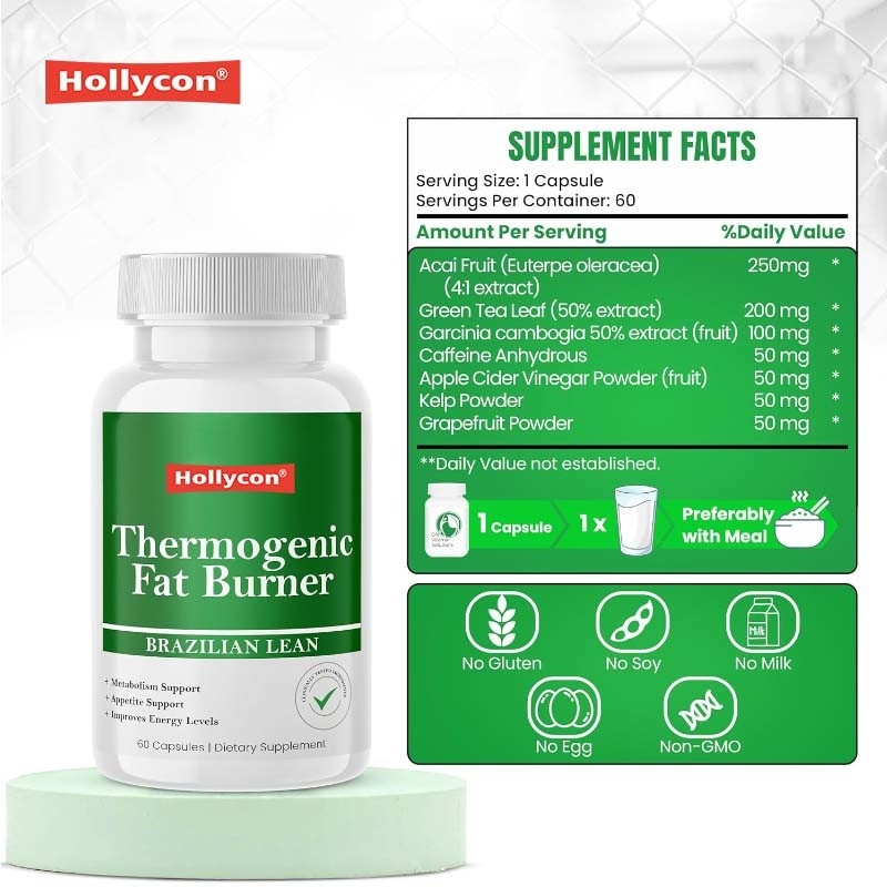 Capsules brûleurs de graisse pour la perte de poids Capsules naturelles de perte de poids pour le contrôle du poids
