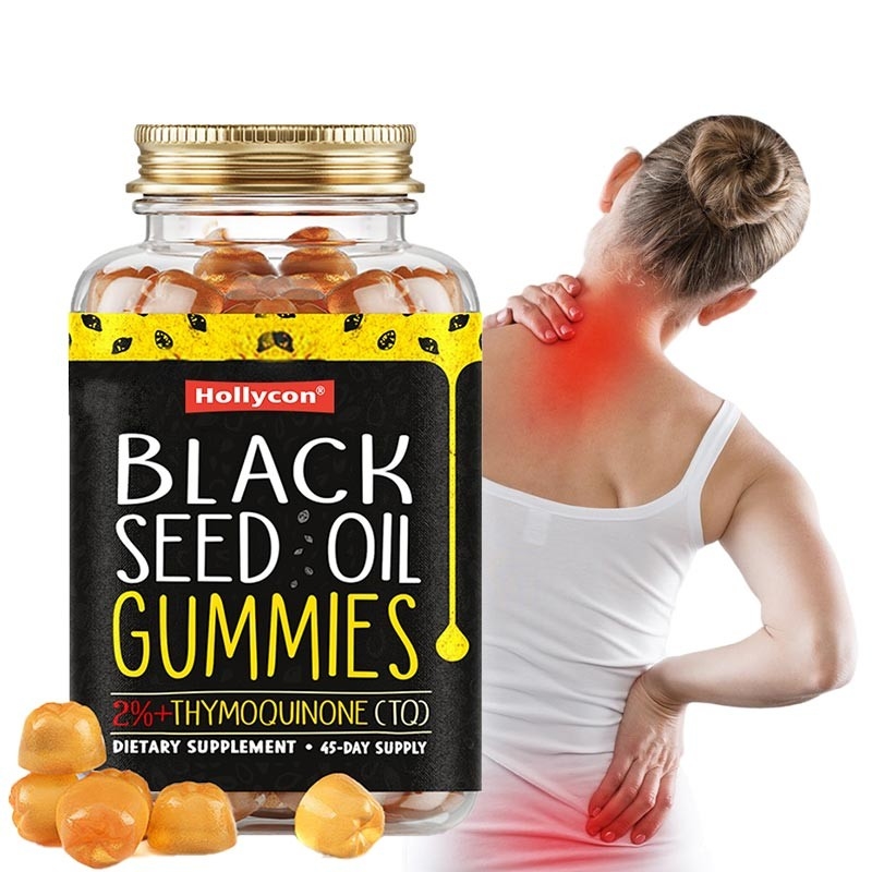 OEM gommes à huile de graines noires pour les articulations soutient 500 mg gommes à huile de graines noires
