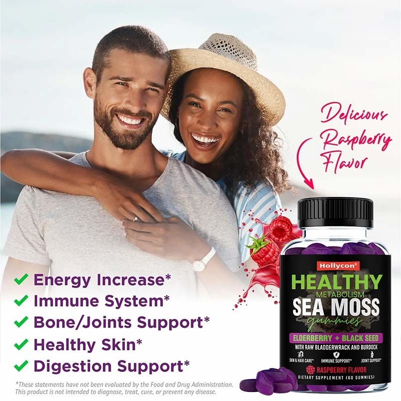 Les gommes de mousse de mer pour les cheveux forts Les gommes de mousse de mer pour le soutien immunitaire