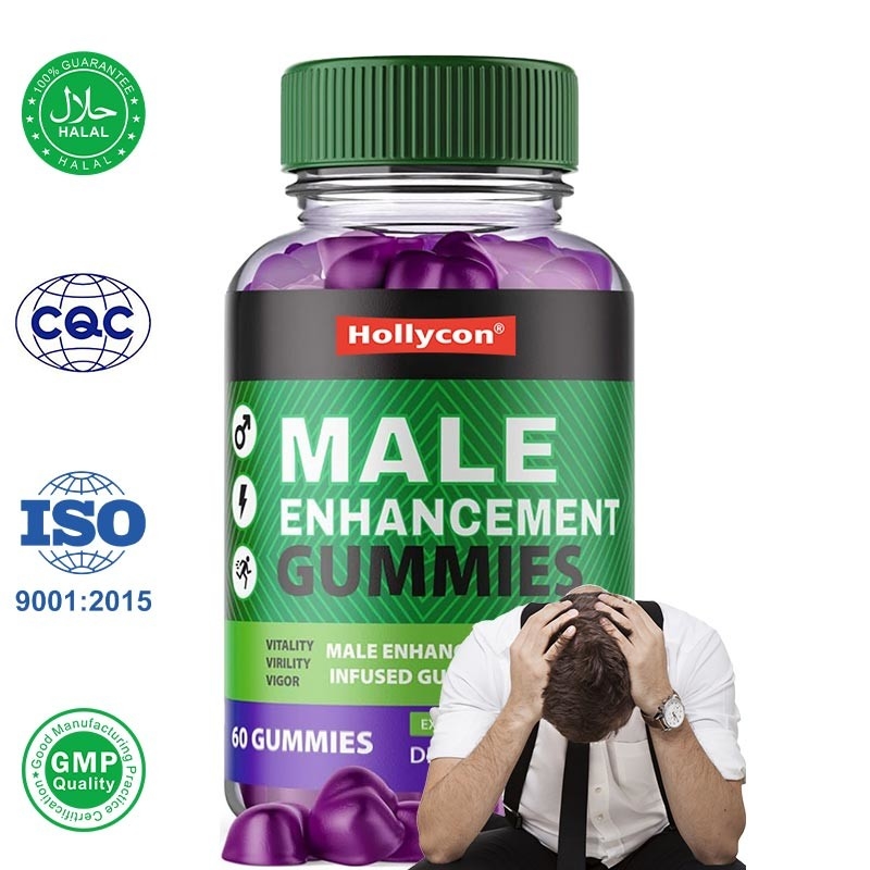 Des gommes d'amélioration masculine d'usine d'OEM Boost Testo Supplément des gommes d'herbe de chèvre excitée