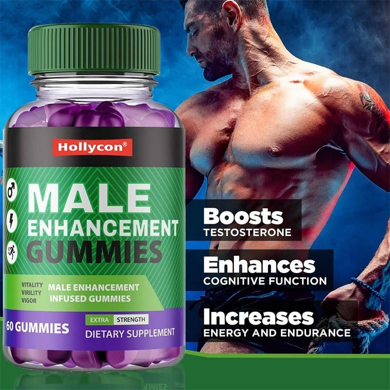 Des gommes d'amélioration masculine d'usine d'OEM Boost Testo Supplément des gommes d'herbe de chèvre excitée