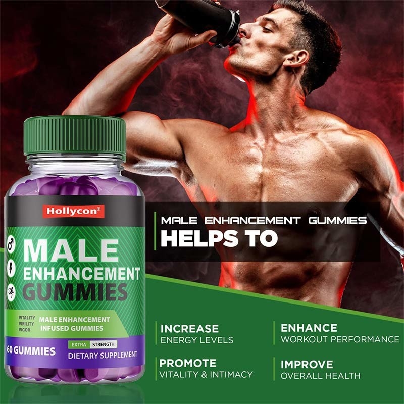 Des gommes d'amélioration masculine d'usine d'OEM Boost Testo Supplément des gommes d'herbe de chèvre excitée