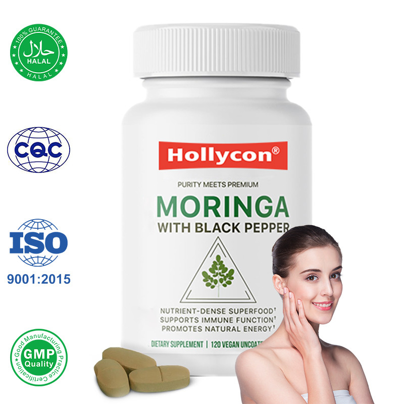 Les comprimés de Moringa biologique soutiennent le système immunitaire, augmentent l' énergie et améliorent l' absorption.