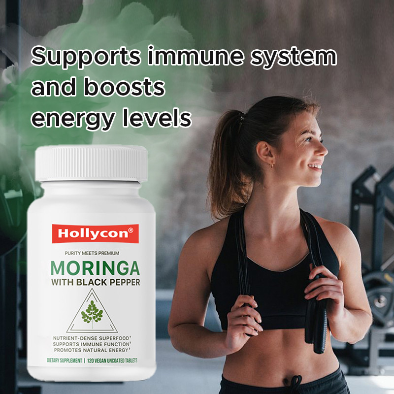 Les comprimés de Moringa biologique soutiennent le système immunitaire, augmentent l' énergie et améliorent l' absorption.