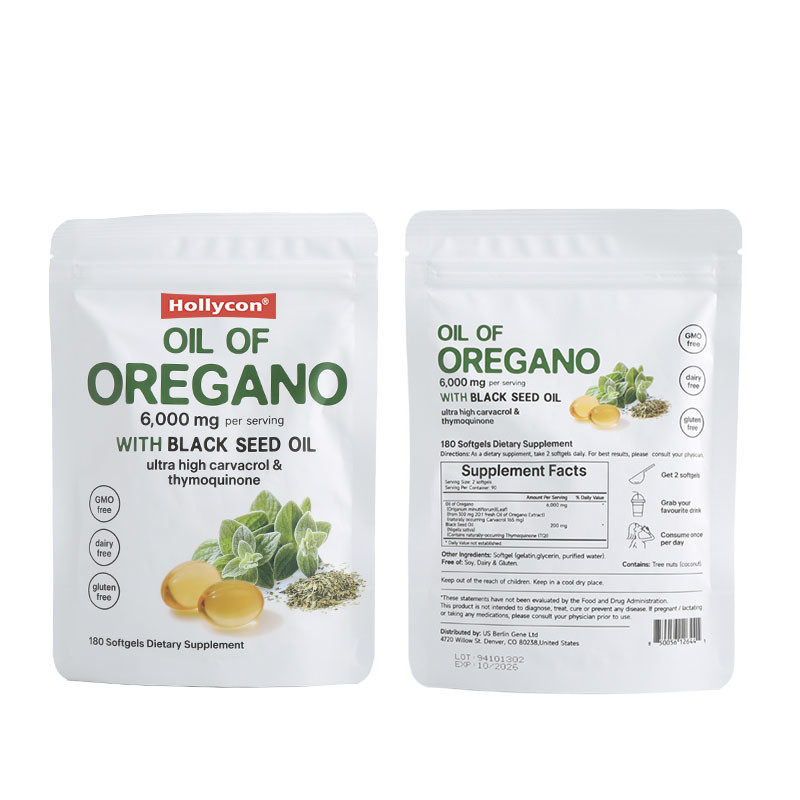 Huile d'origan organique 6 000 mg Huile d'origan Huile d'origan pour le soutien immunitaire