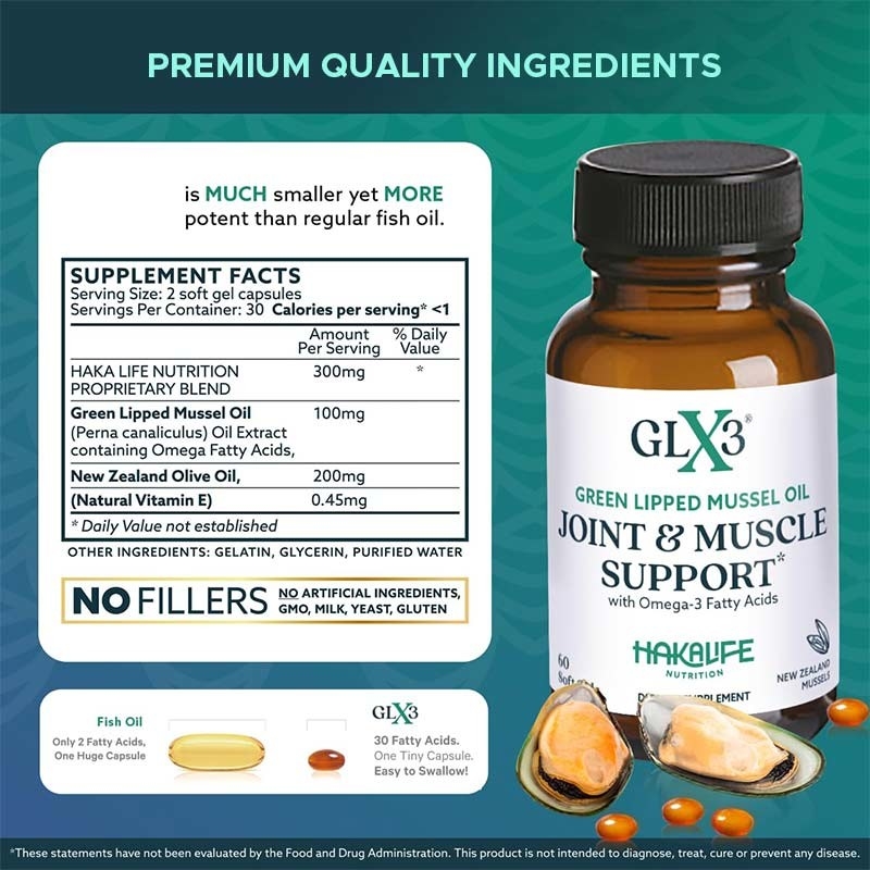 La moule à lèvres vertes Les gelées moelleuses Oméga 3-6-9 Supplément de soutien articulaire Oméga-3 Fournisseur