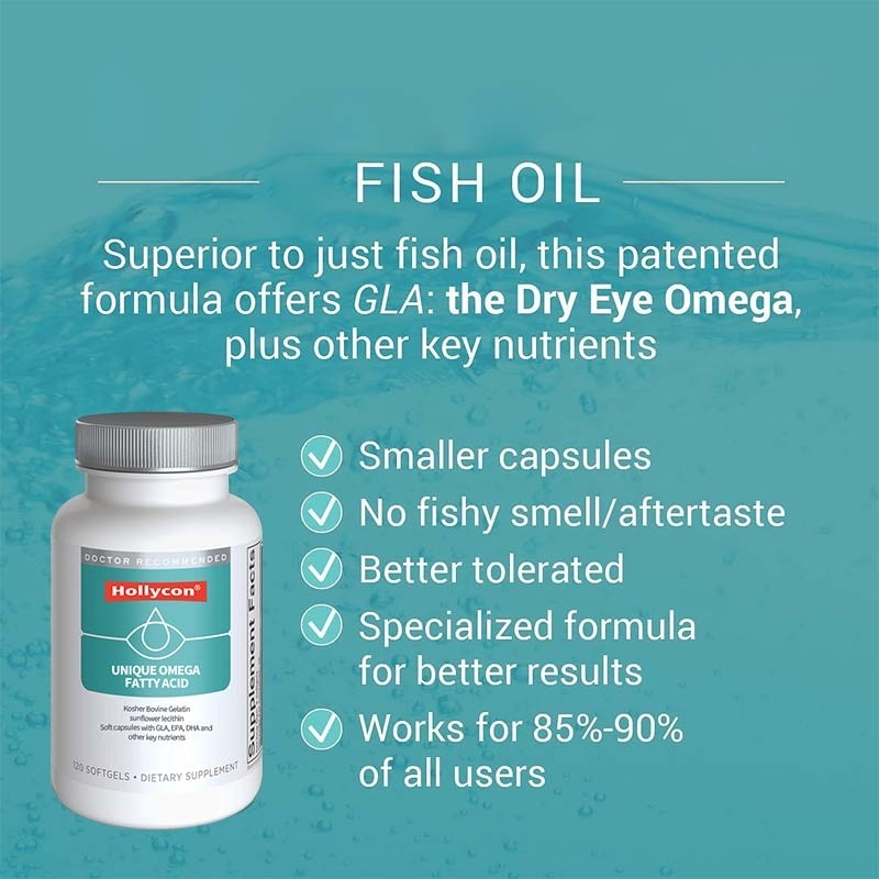 OEM Fabrication d'usine Unique Omega acides gras gels doux pour soulager la sécheresse des yeux