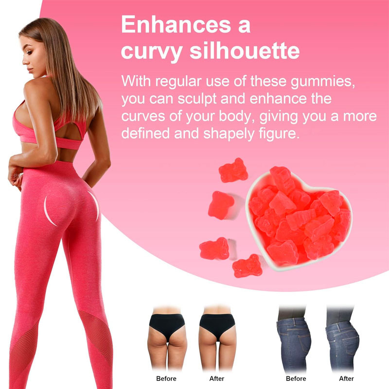 OEM Gummies pour fesses de hanche pour les femmes Supplément améliorant les fesses pour le levage des fesses