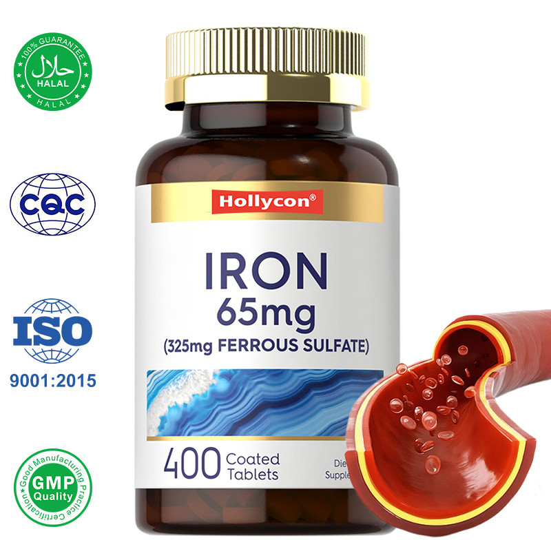 Comprimés de fer OEM Sulfate ferreux de fer 365 mg Pour la production de globules rouges