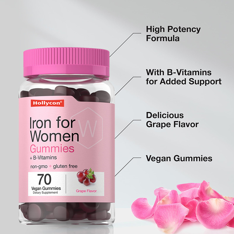 Des gommes de fer pour les femmes 18 mg Gommes de fer pour la production de globules rouges