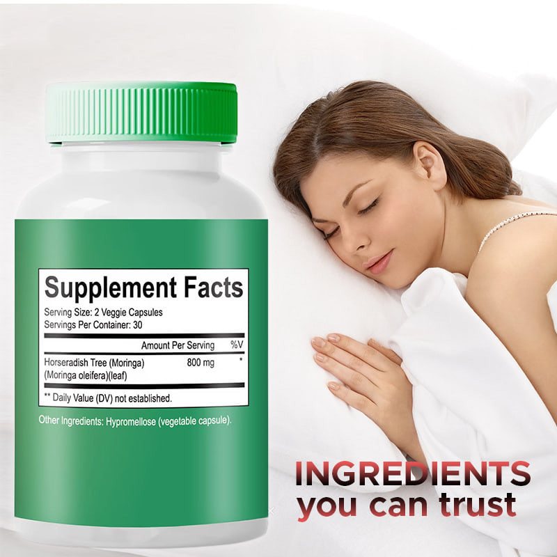 Poudre de Moringa en capsules 6000mg Moringa Oleifera mélange exclusif pour le soutien des articulations