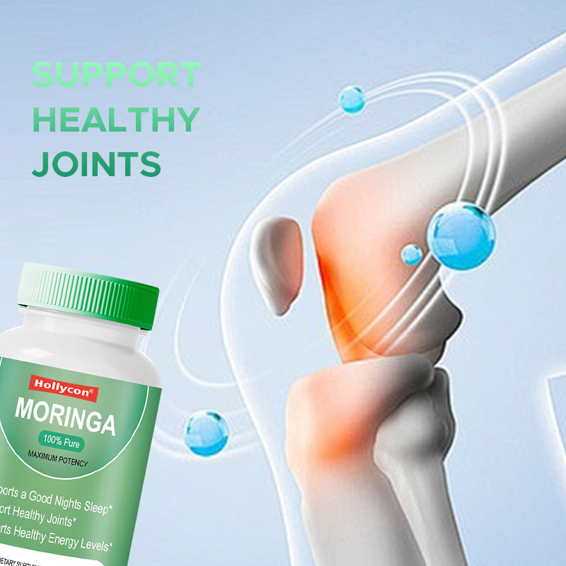 Capsules de poudre de moringa pour soutenir des niveaux d'énergie sains