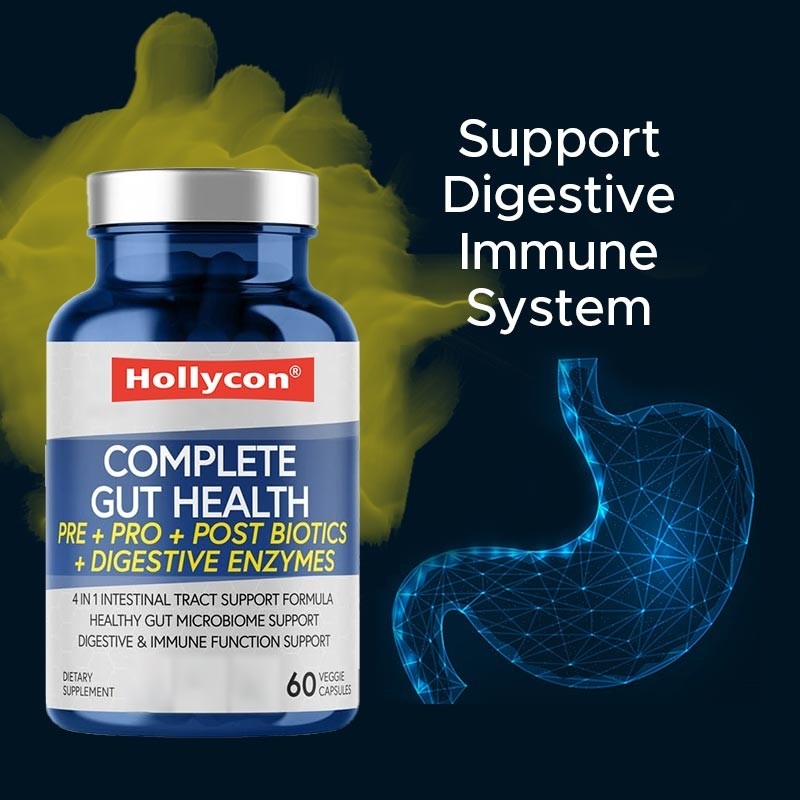 Probiotiques d'usine pour les femmes et les hommes Enzymes digestives Capsules Supplément de santé intestinale