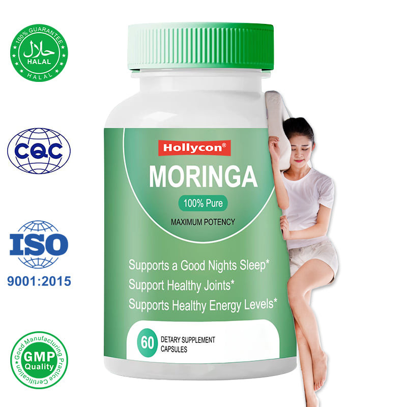 Capsules de poudre de moringa pour soutenir des niveaux d'énergie sains