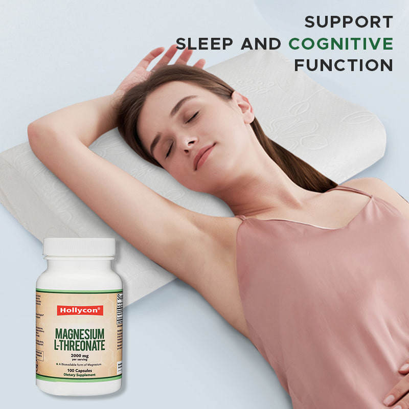 Fabrique L Thréonate Magnésium Capsules Calcium Zinc Suppléments soutiennent le sommeil et la fonction cognitive