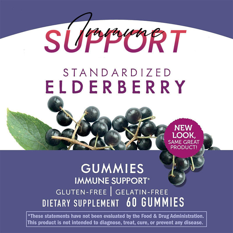Fabricant Sambucus Black Elderberry Gummies pour les enfants Vitamine Supplément de soutien immunitaire Antioxydant