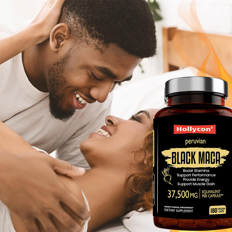 Capsules de racine de maca pour augmenter l' endurance 750 mg extrait de maca noir pour fournir de l' énergie