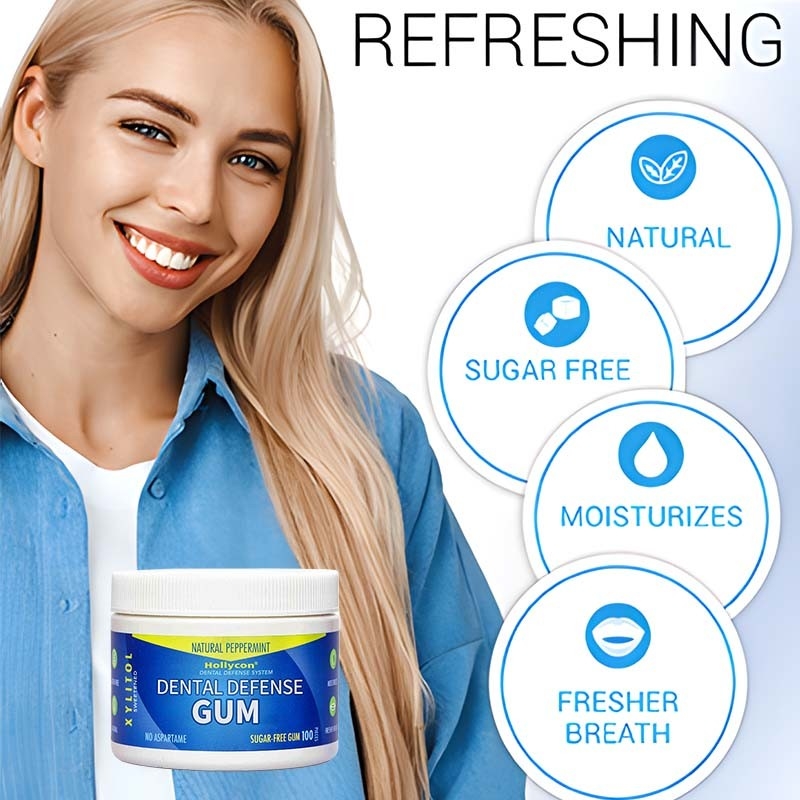 La gomme à mâcher au xylitol améliore la santé buccale en prévenant les caries