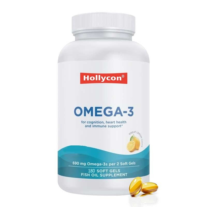 Oméga-3 gels mous EPA & DHA pour le soutien immunitaire Santé du cerveau et du cœur