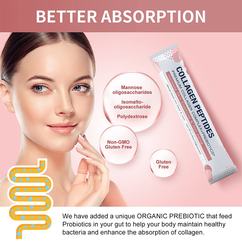 Poudre de peptides de collagène pour femmes