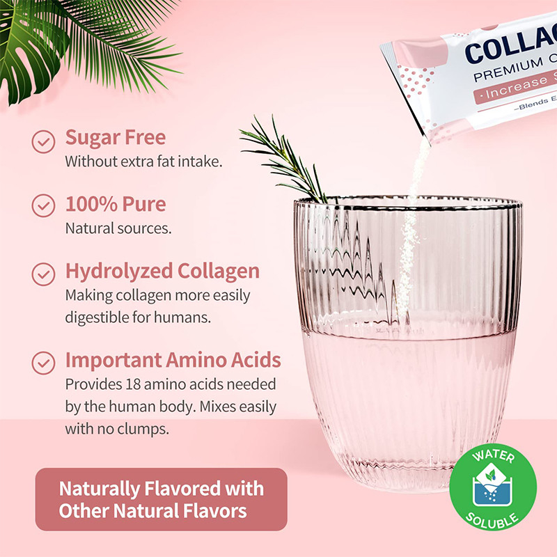 Poudre de peptides de collagène pour femmes