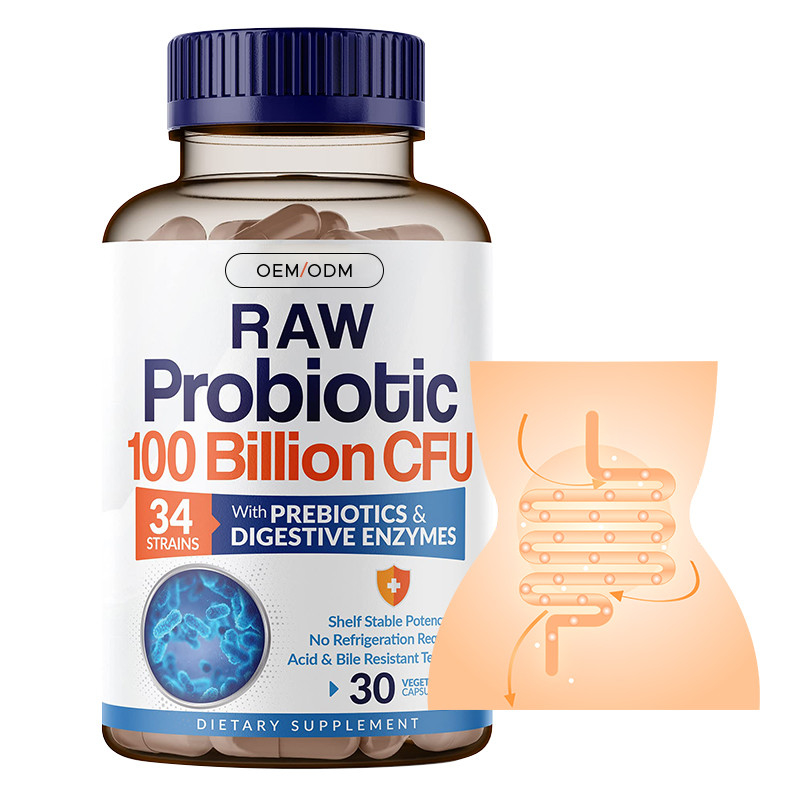 Probiotiques organiques Capsules dures pour renforcer le système immunitaire Complexe prébiotique organique