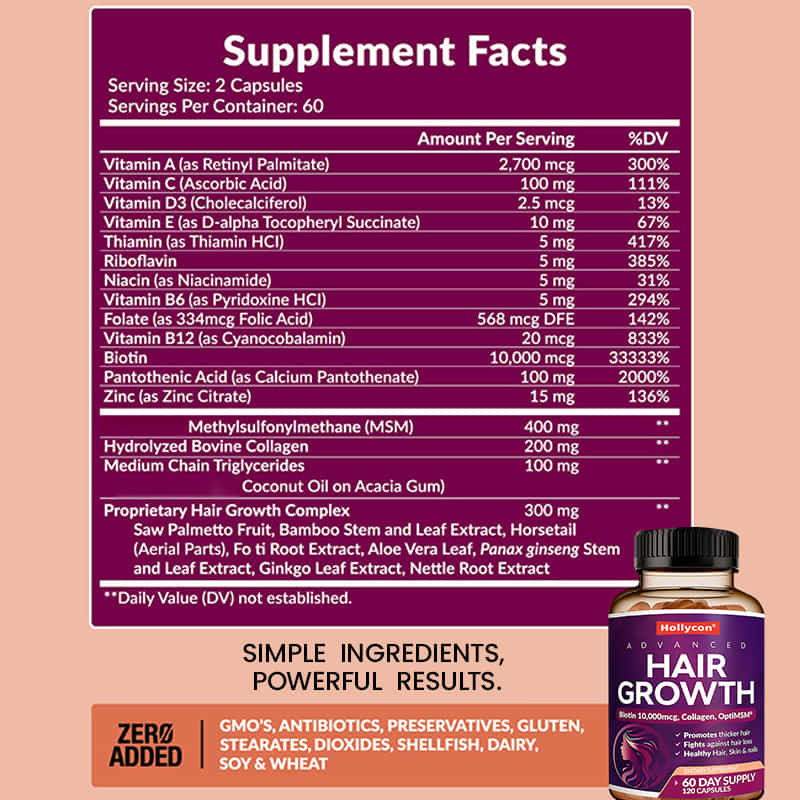 Les vitamines pour la croissance des cheveux pour les femmes