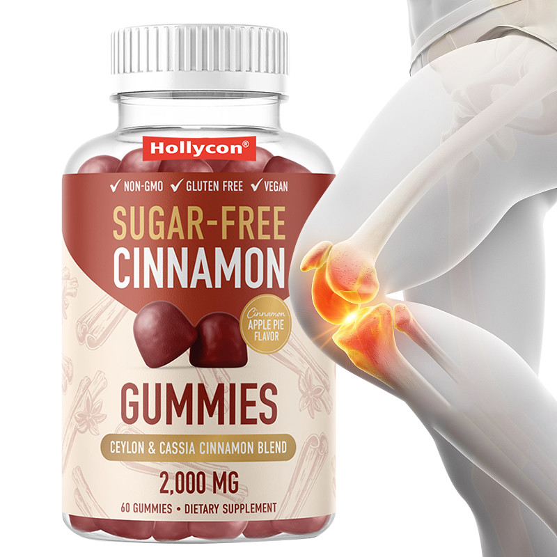 Des gommes de cannelle sans sucre 1000 mg de gommes d'extrait de cannelle de Ceylan pour le soutien immunitaire