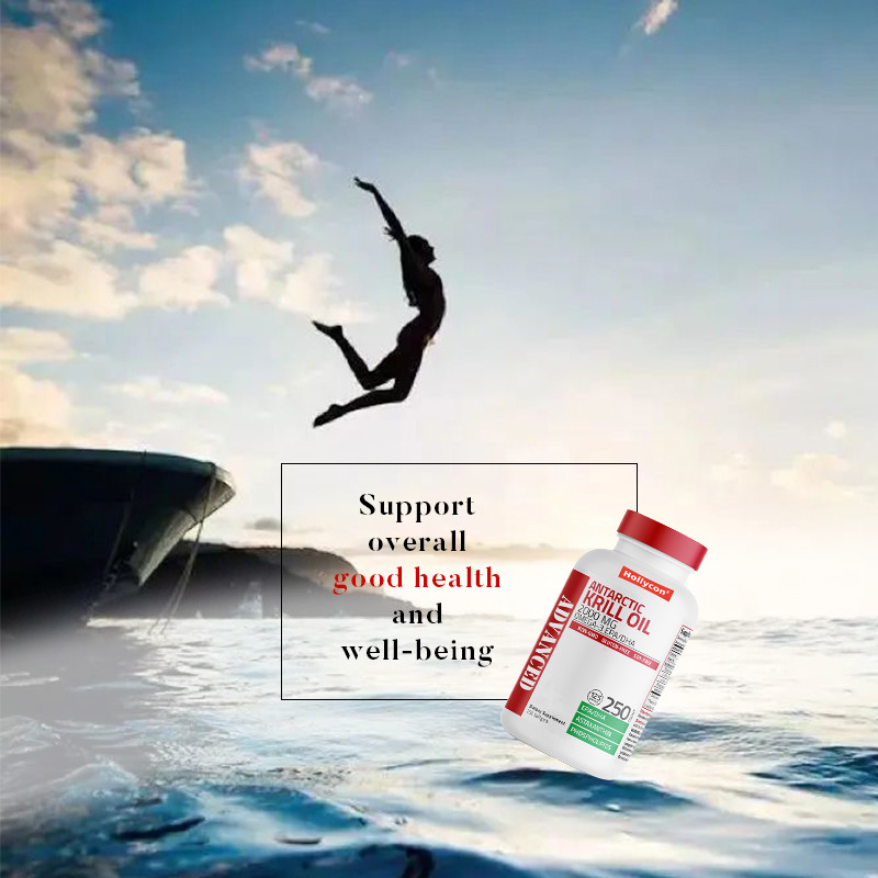 L'huile de krill de l'Antarctique pour soutenir la santé générale 2000 mg huile de krill de l'Antarctique Softgels