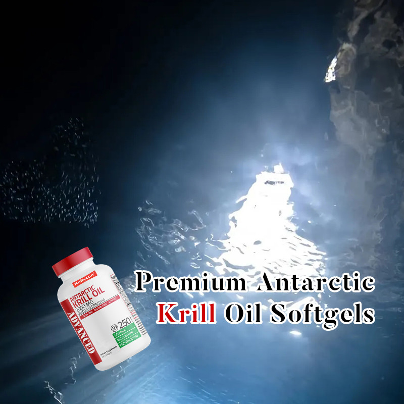 L'huile de krill de l'Antarctique pour soutenir la santé générale 2000 mg huile de krill de l'Antarctique Softgels