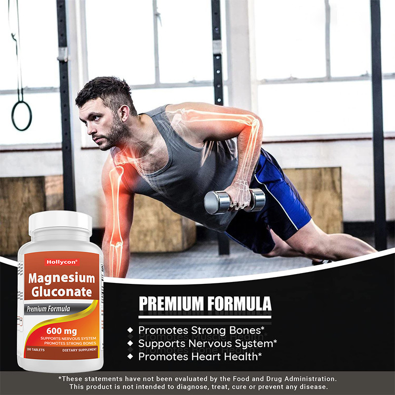 Glycinate de magnésium comprimés pour les os forts 35 mg Magnésium comprimés pour le système nerveux