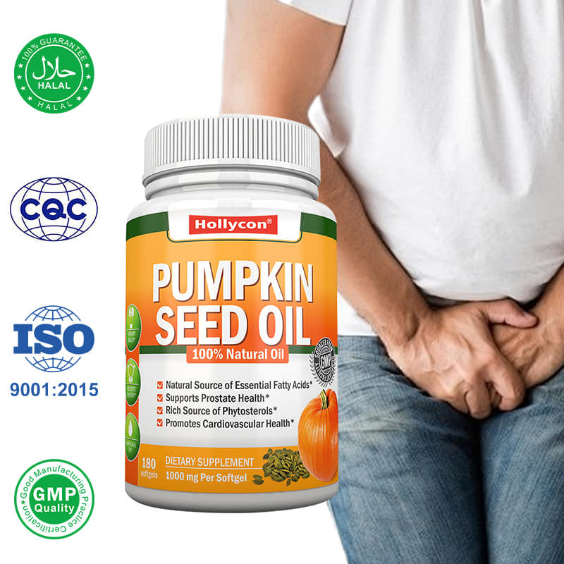 L' huile de graines de citrouille de l' usine Softgels Cheveux Santé des articulations de la prostate Oméga-3 Supplément d' acides gras essentiels