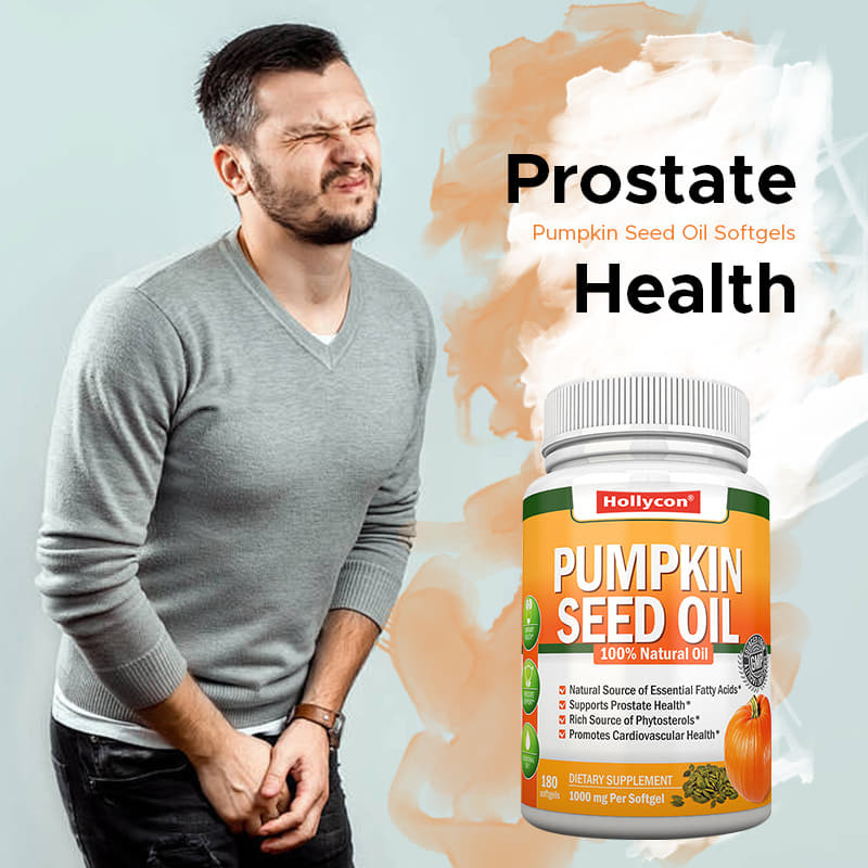 L' huile de graines de citrouille de l' usine Softgels Cheveux Santé des articulations de la prostate Oméga-3 Supplément d' acides gras essentiels
