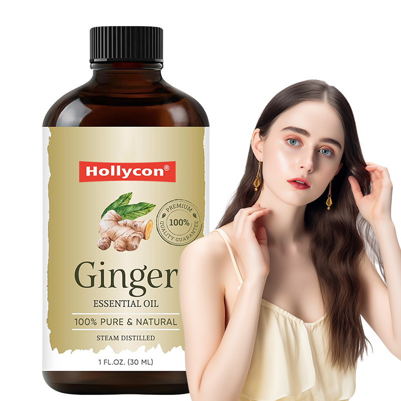 Huile essentielle de gingembre de haute qualité pour les cheveux naturels Huile de gingembre pure et naturelle
