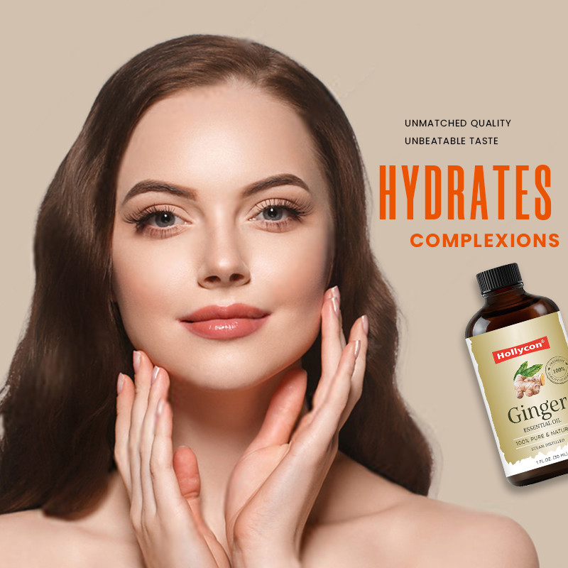 Huile essentielle de gingembre de haute qualité pour les cheveux naturels Huile de gingembre pure et naturelle