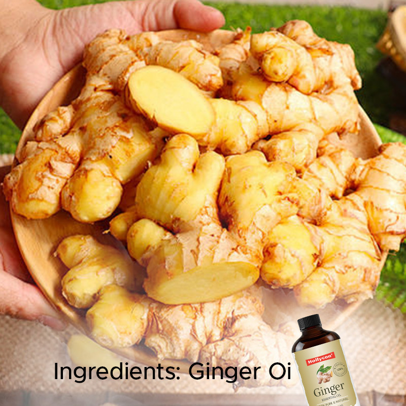 Huile essentielle de gingembre de haute qualité pour les cheveux naturels Huile de gingembre pure et naturelle