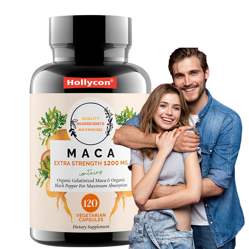 Capsules de poudre de racine de maca pour l' équilibre hormonal 1500 mg Capsules de racine de maca