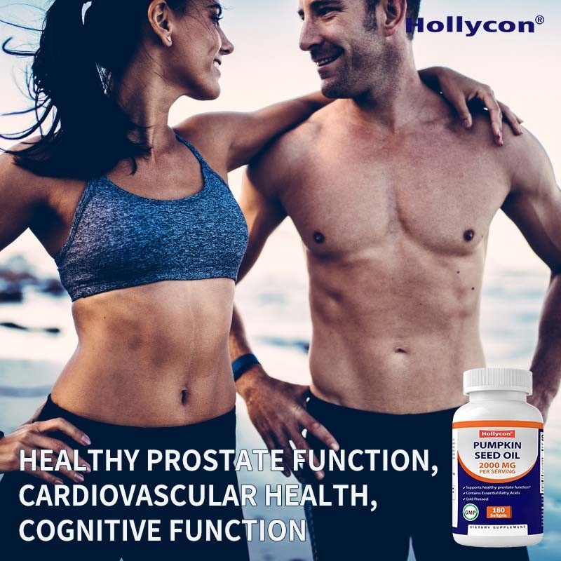 OEM huile de graines de citrouille gels doux pour promouvoir la santé du cuir chevelu 2000 mg huile de graines de citrouille