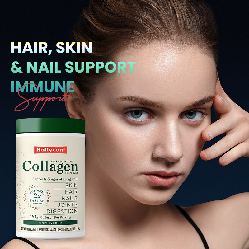 Poudre de collagène pour les cheveux, la peau, les ongles soutient 20 g de collagène Peptides Poudre de protéines