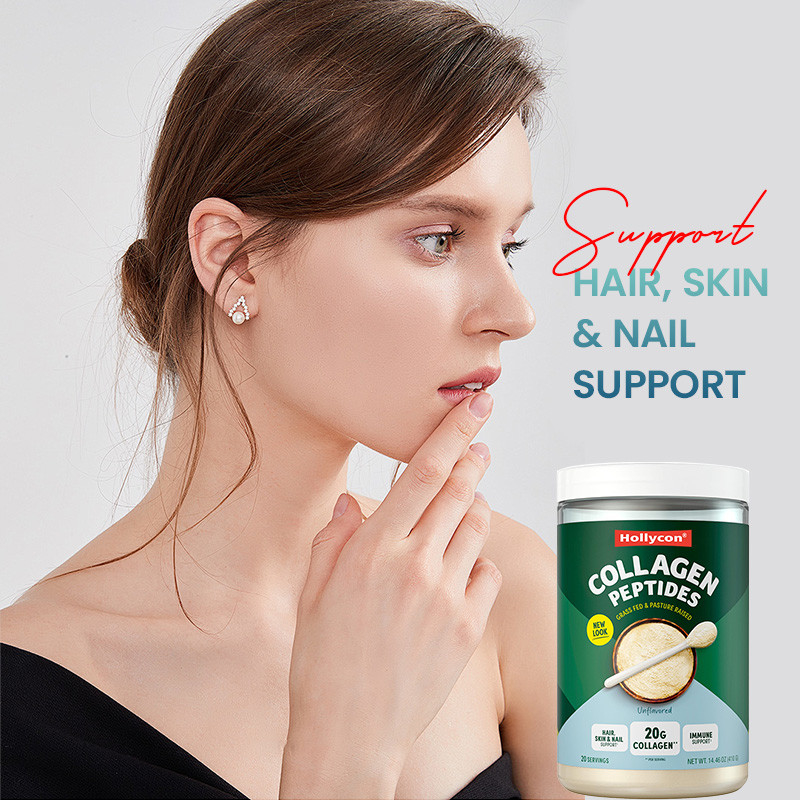 Poudre de collagène pour soutenir les cheveux 20 g Peptides de collagène Poudre de protéines pour soutenir l' immunité