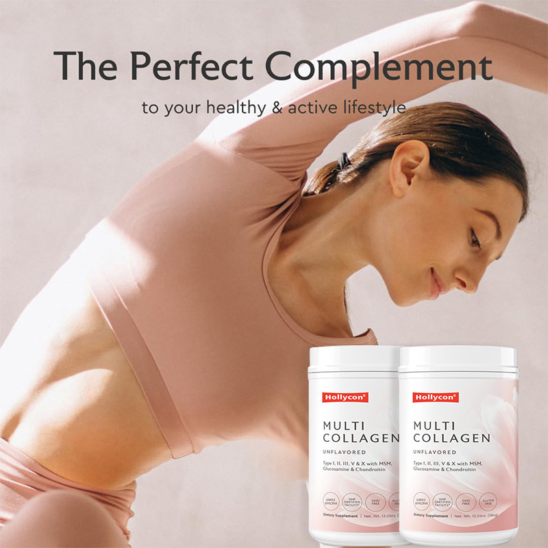 Poudre de collagène multi-OEM pour le support capillaire Peptides de collagène hydrolysés Poudre de protéines