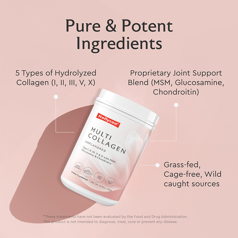 Poudre de collagène multi-OEM pour le support capillaire Peptides de collagène hydrolysés Poudre de protéines