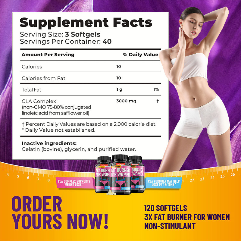 Capsules minceur brûleur de graisse du ventre pour les femmes Pilules de perte de poids brûleur de graisse Softgels
