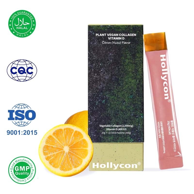 Collagène végétalien avec de la vitamine D3 400 UI pour soutenir les os sains