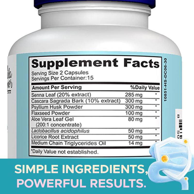 OEM Supplément de santé intestinale Appui intestinal et du côlon Capsules d'avance Capsules de nettoyage intestinal