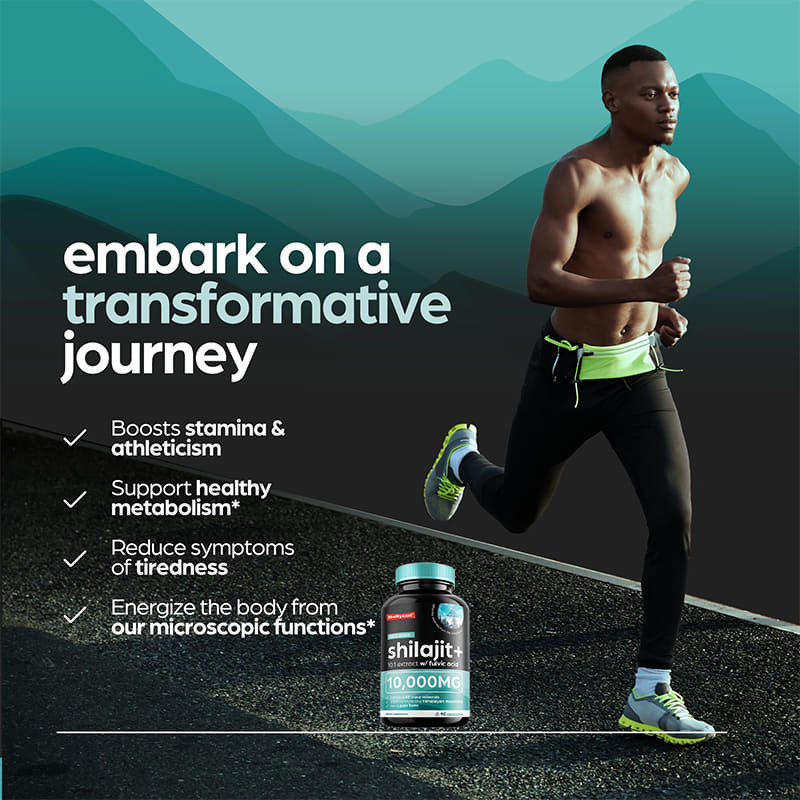 OEM Pure Shilajit de l'Himalaya 10000mg Capsules organiques de Shilajit pour le soutien immunitaire