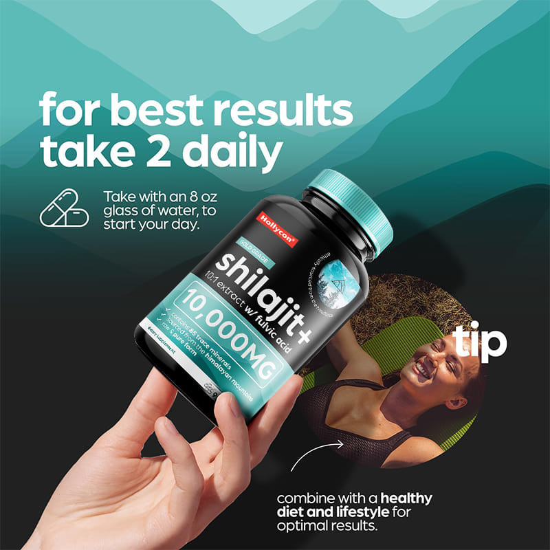 OEM Pure Shilajit de l'Himalaya 10000mg Capsules organiques de Shilajit pour le soutien immunitaire
