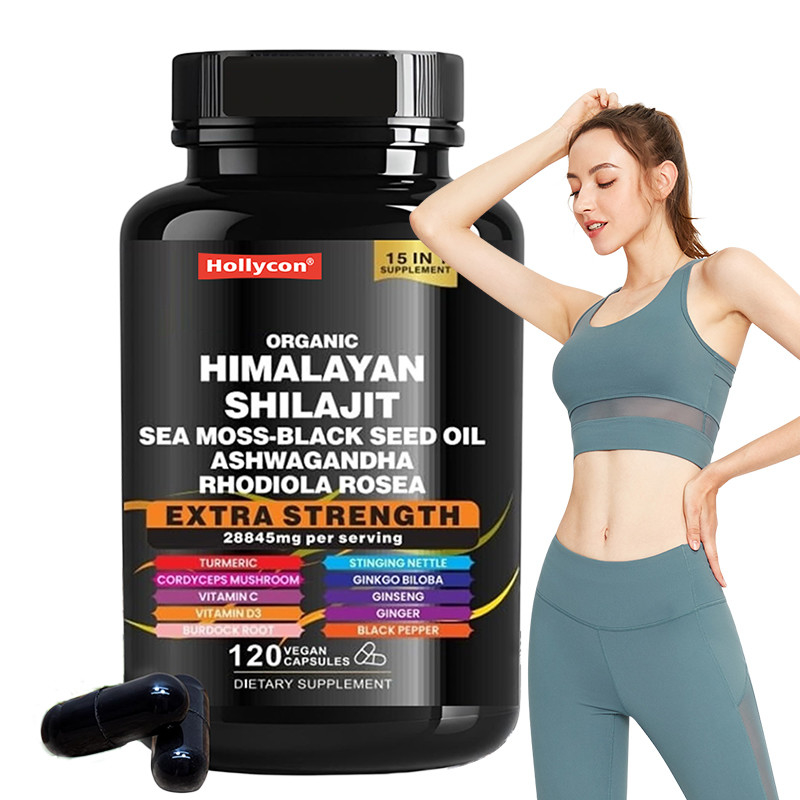 Les capsules de Shilajit Himalayan pur pour le soutien immunitaire