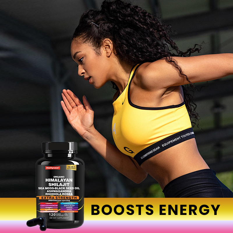Les capsules de Shilajit Himalayan pur pour le soutien immunitaire