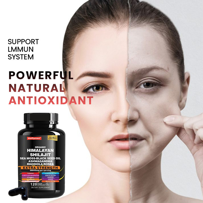 Les capsules de Shilajit Himalayan pur pour le soutien immunitaire